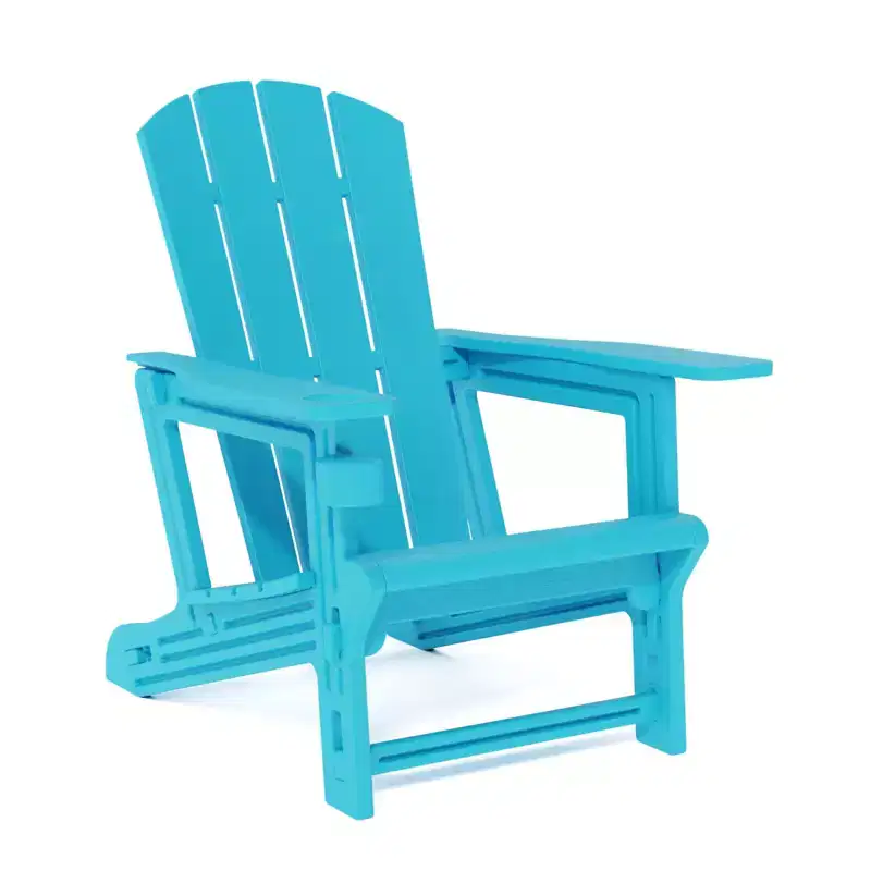 NAYSAYE Patio Chaise Lounge Adirondack Chair with Cup Holder Foldable Design for Outdoor Relaxation, 22.3*30*36.4
