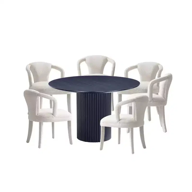 Manhattan Comfort 7pc Hathaway and Palmer Modern Dining Set