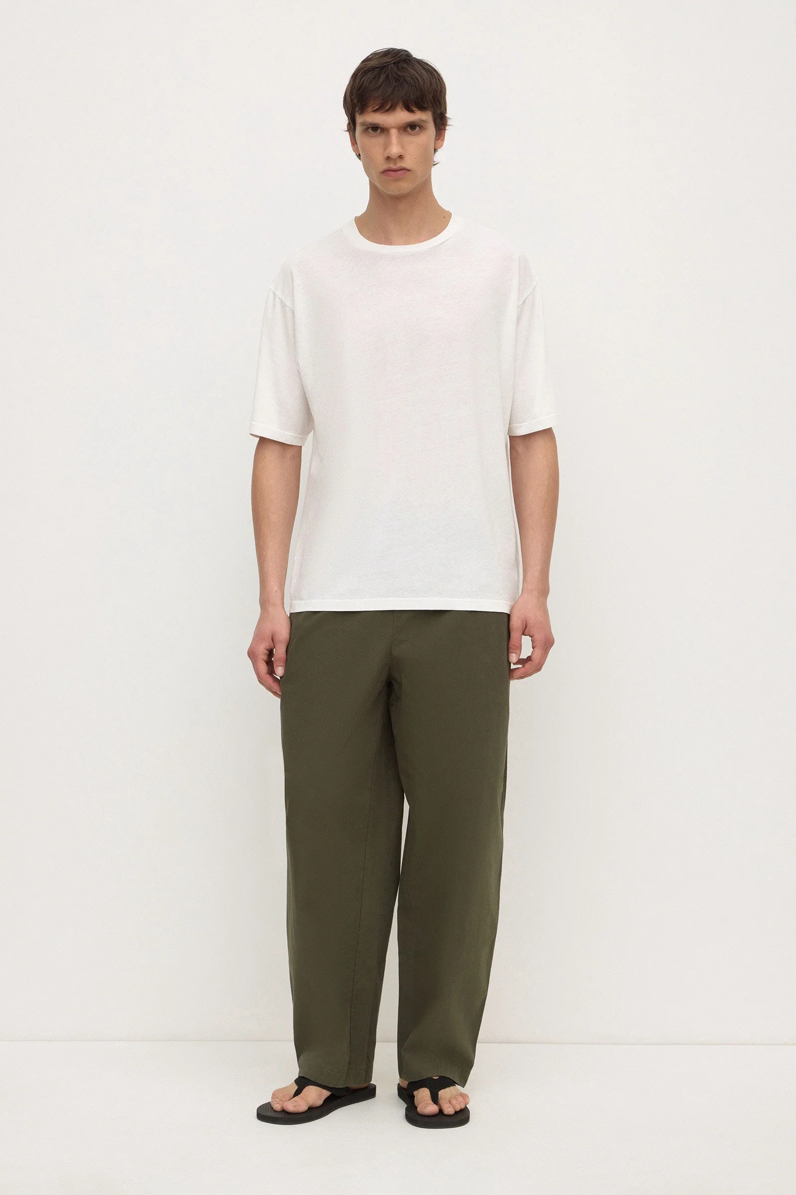 Antique White Cotton Hemp Tee
