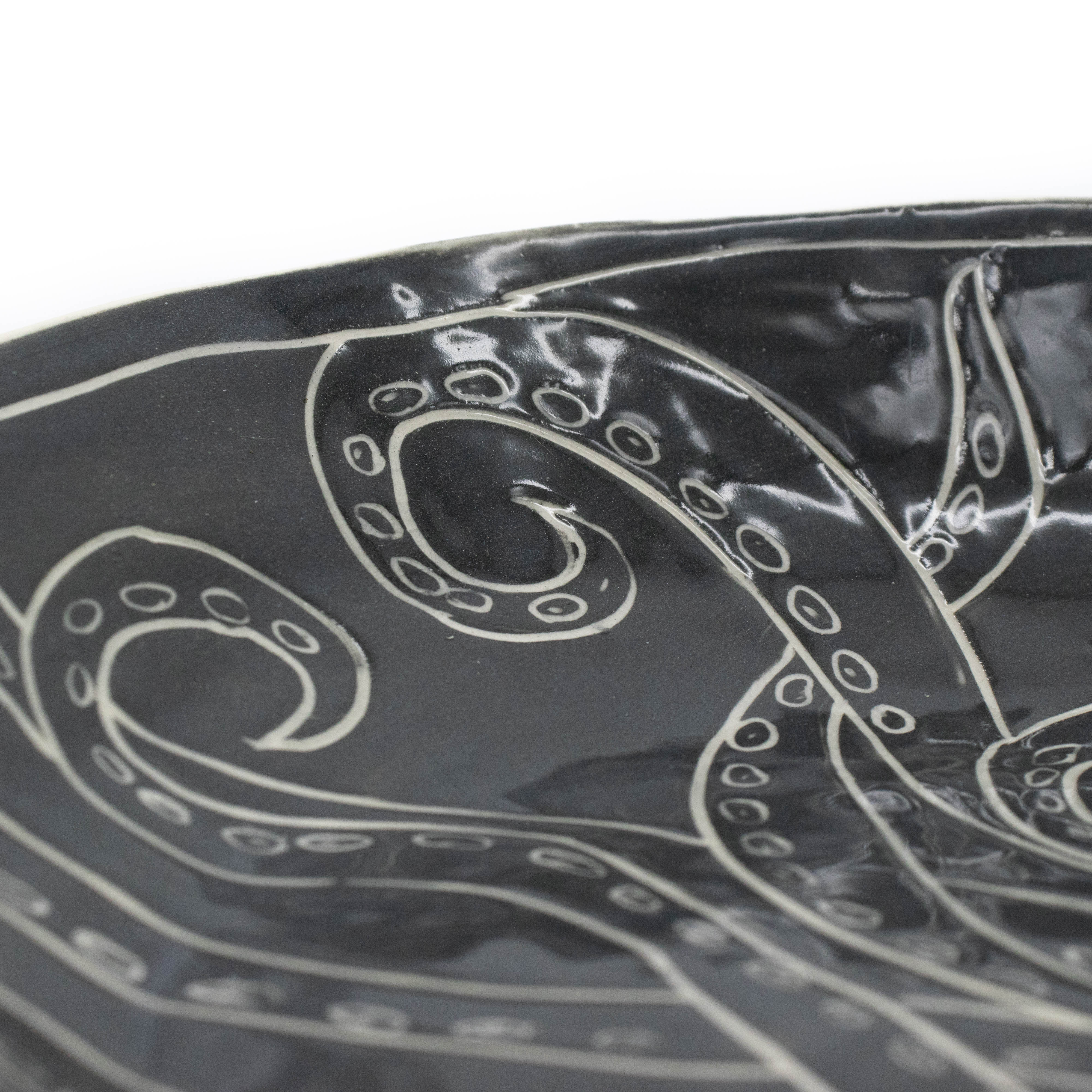 Octopus Shiny Platter Bowl