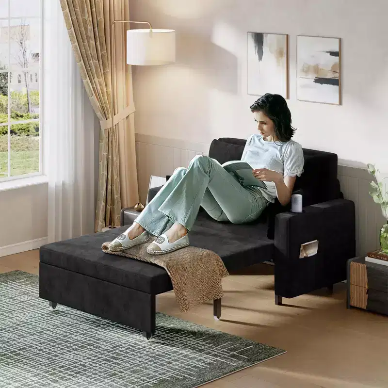 3-in-1 Pull-Out Couch, 56