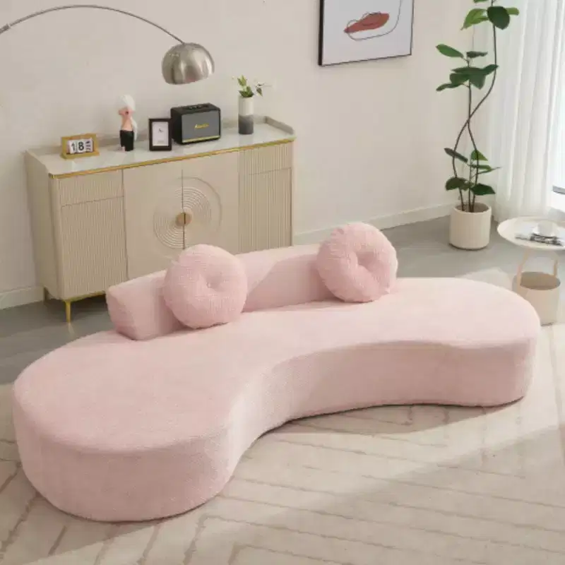 Elegant 3-4 Seater Cloud Sofa, 105.5 Curved Design, Includes 2 Pillows