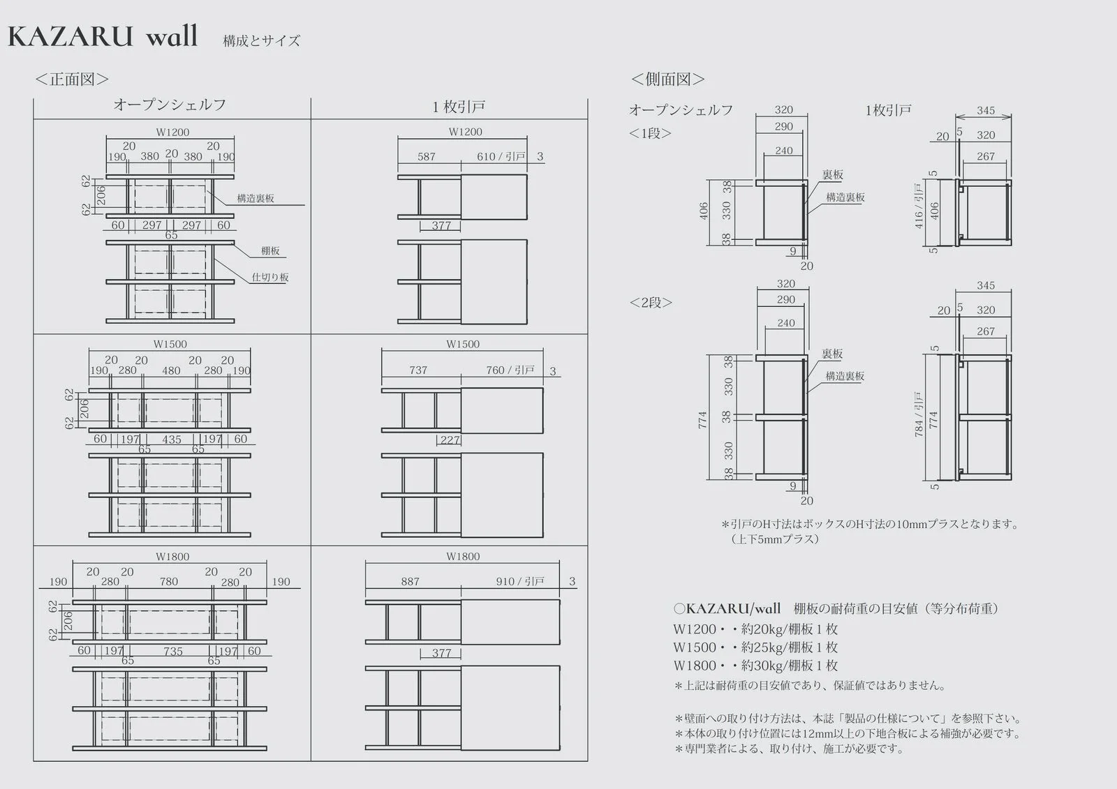 Wall Board Double - Cabinet