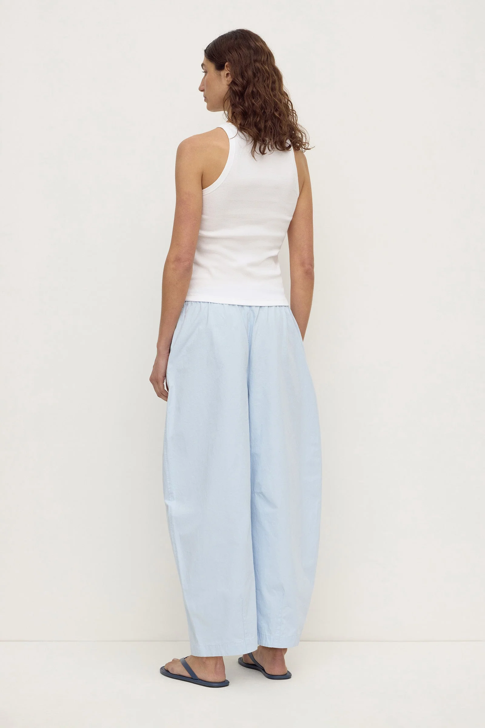 Cotton Voluminous Barrel Leg Pant