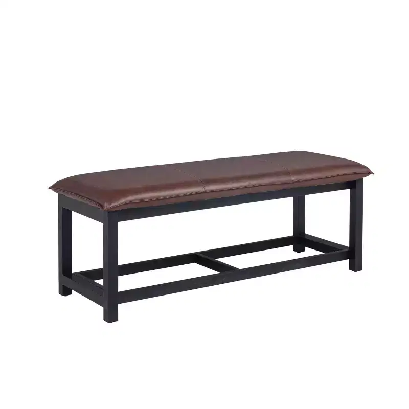 Pillow Top Bench – Chestnut Finish