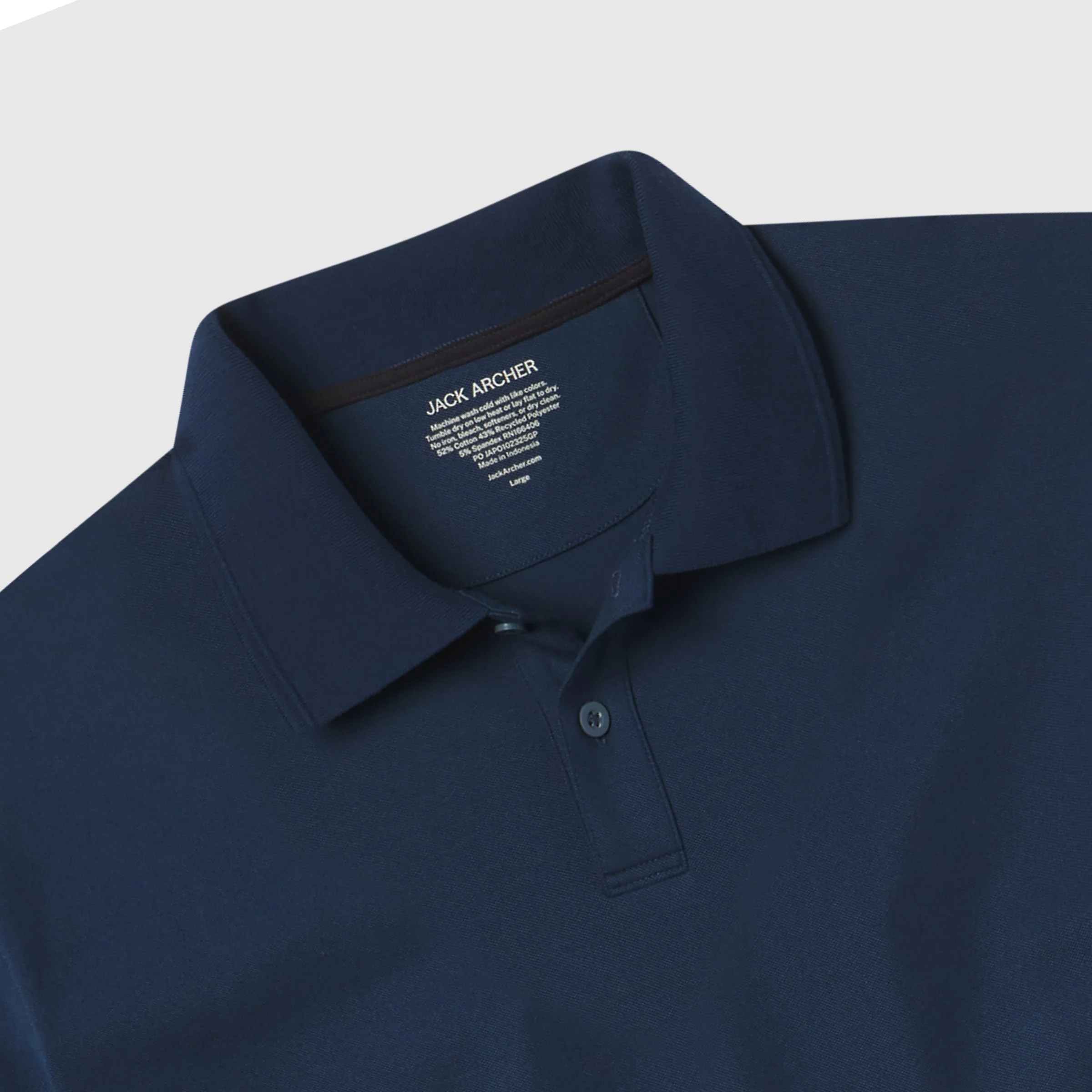 Piqué Polo - Tidal Blue