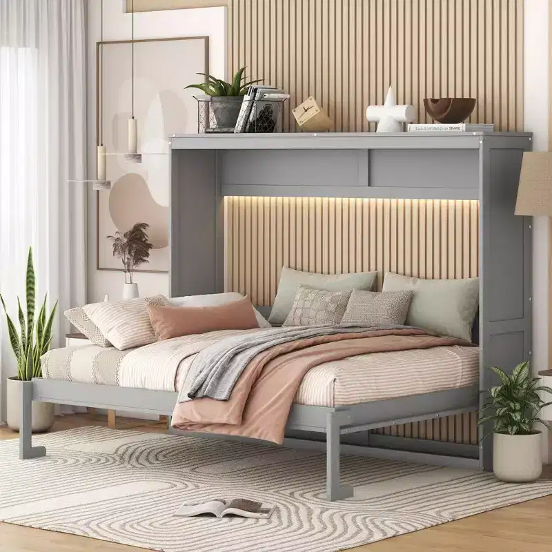 Polibi Convertible Space-Saving Murphy Wall Bed