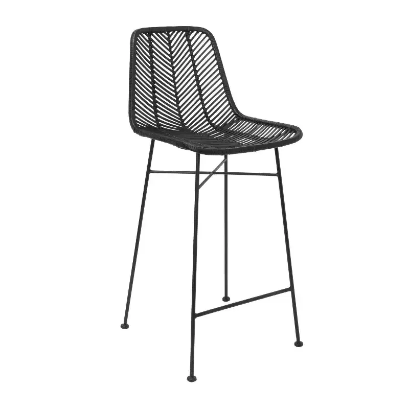 Storied Home Rattan Bar Stool