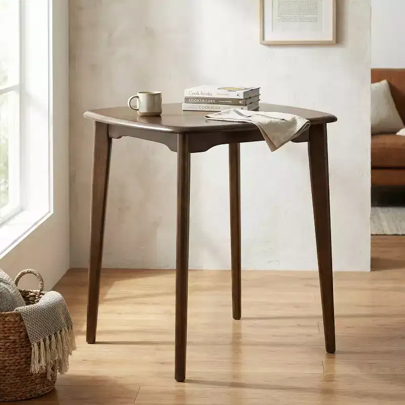 Christopher Knight Home Lukas Modern Square Rubber Wood Counter Table with Curved Edge