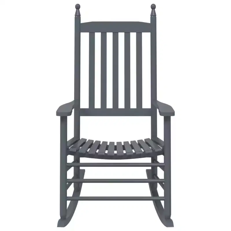 vidaXL Rocking Chair Solid poplar wood Standard Rocking Chair