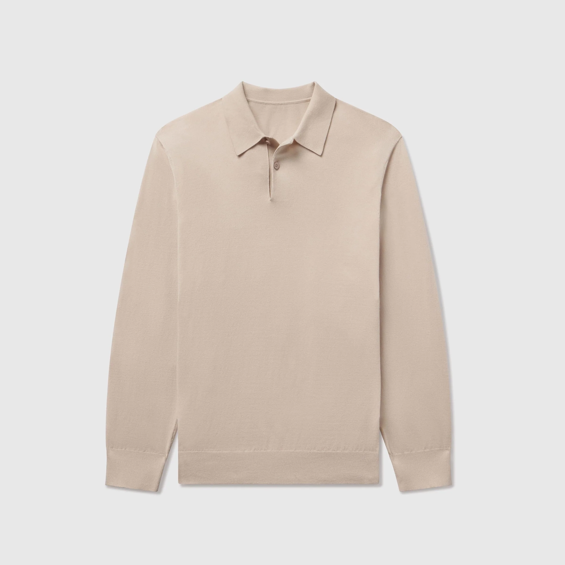 Polo Sweater -- Beige