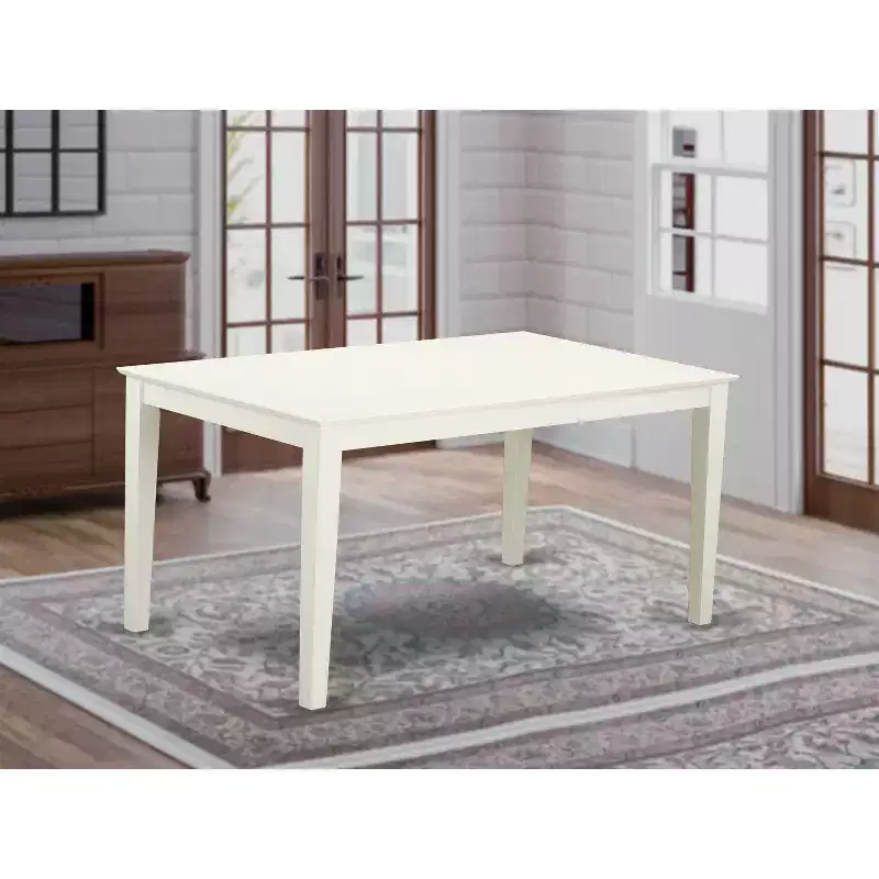 Rectangular dining table 36x60 with solid wood top