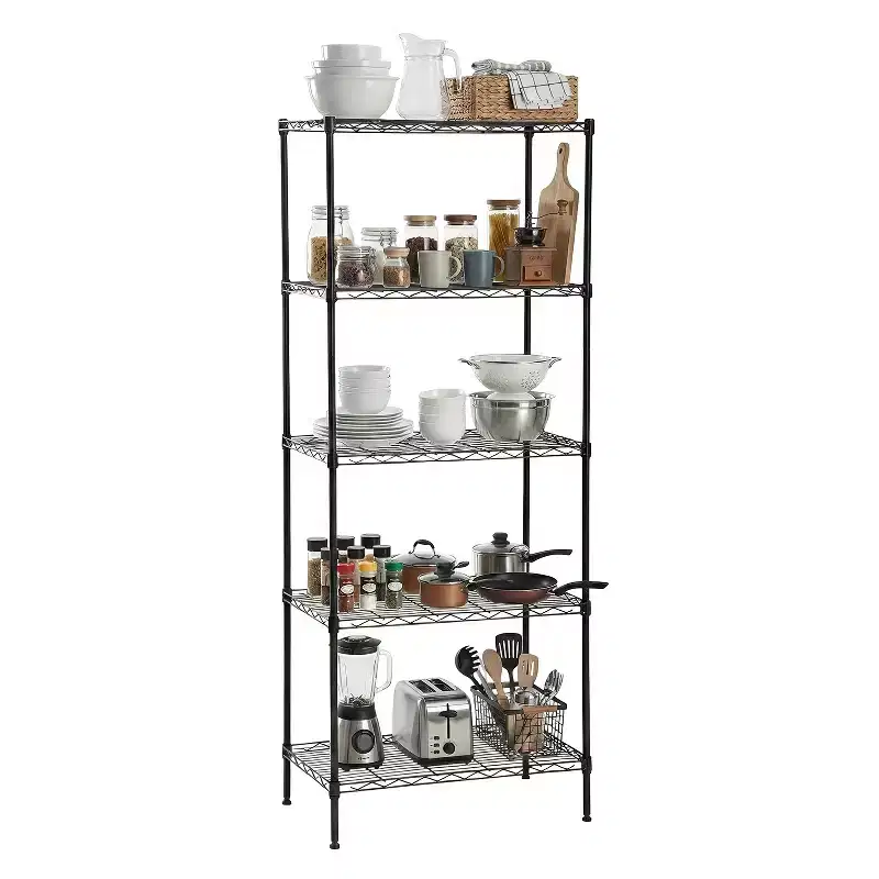 5 Tier Wire Shelving Unit Heavy Duty Storage Rack Metal Shelf Garage Organizer Wire Rack