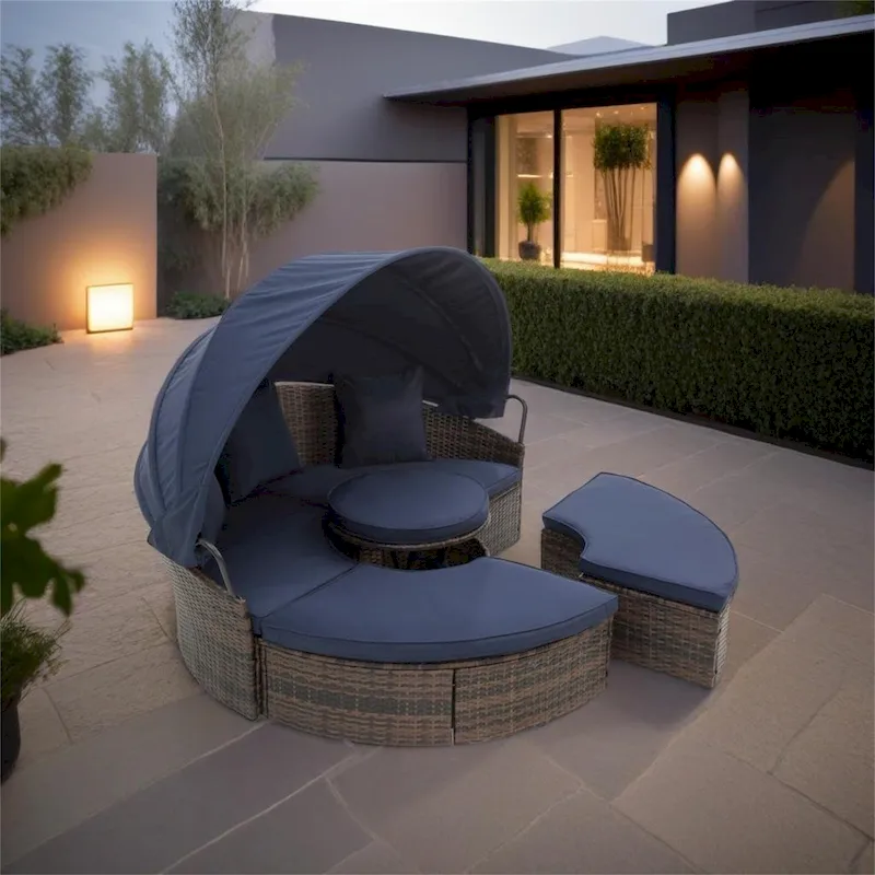 Outdoor Patio Canopy Bed Round Daybed