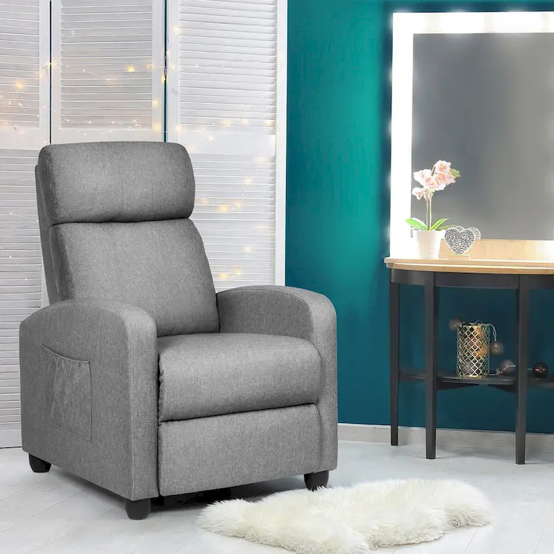 Recliner Massage Chair, Ergonomic Adjustable Single Sofa with Padded