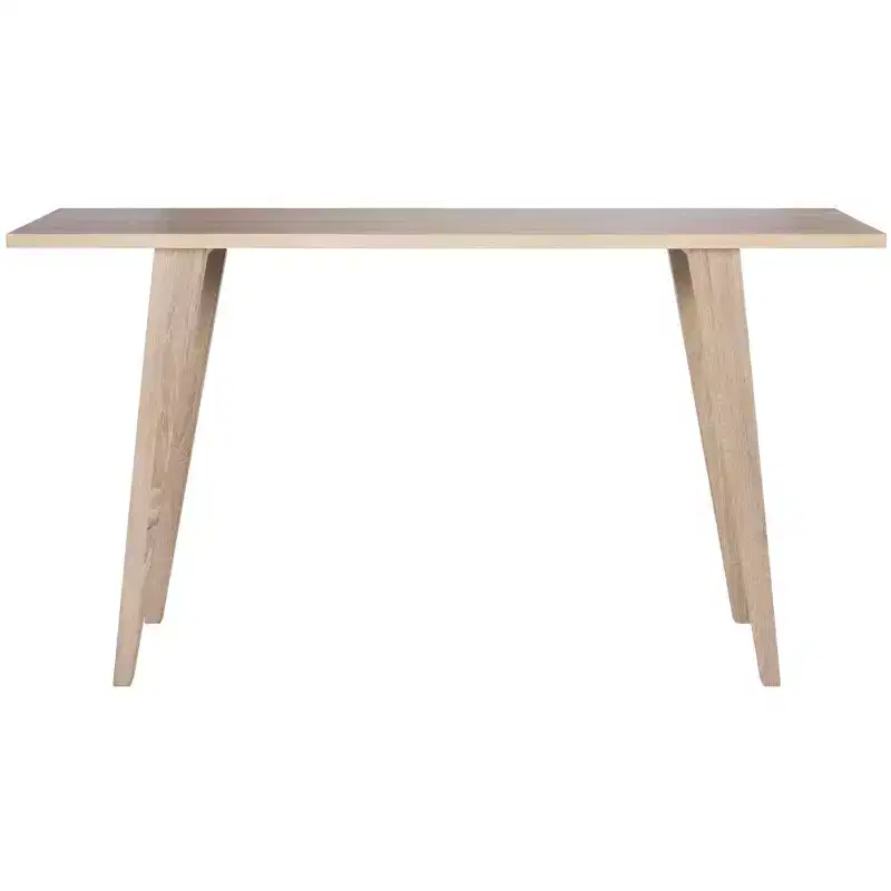 Console Table - Natural Oak Grain, Modern Rustic Style
