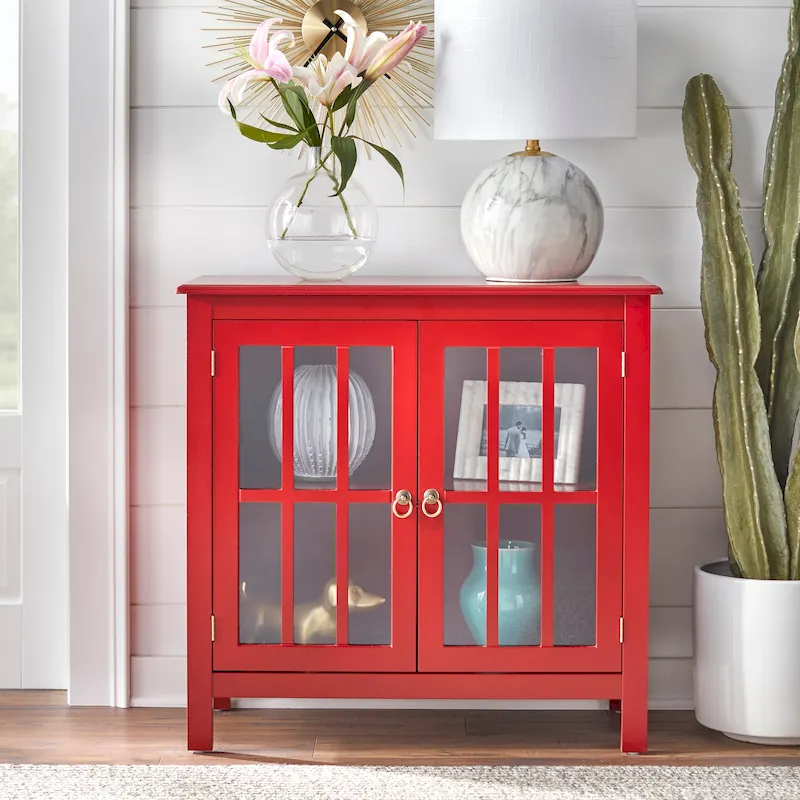 Portland 2-Door Glass Cabinet