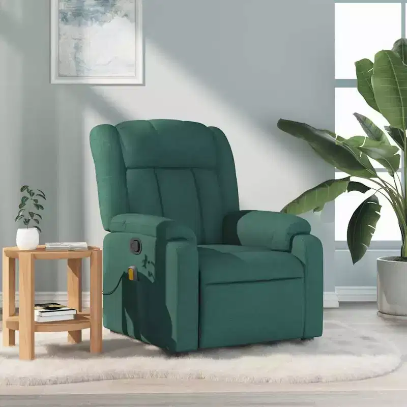 Massage Recliner Chair with Vibration & Adjustable Footrest
