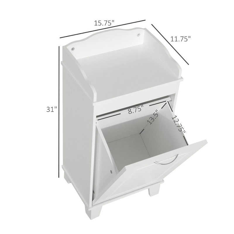 31 Tilt Out Laundry Hamper,Free Standing Home Organizer Hamper