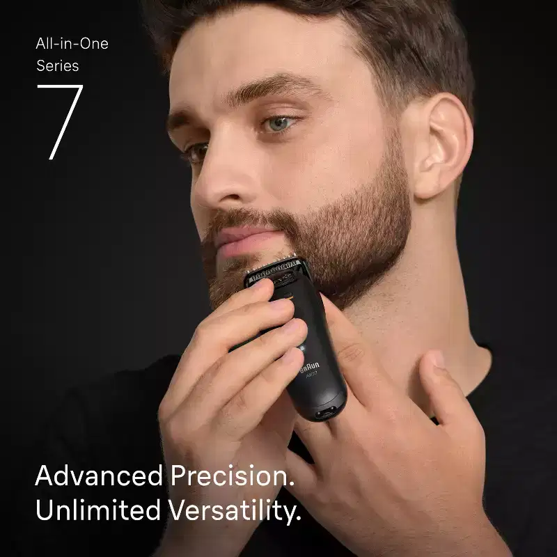 Braun Men's All-In-One Series 7 Trimmer Kit for Beard, Face, Hair and Body with Gillette ProGlide Razor - AiO 7530