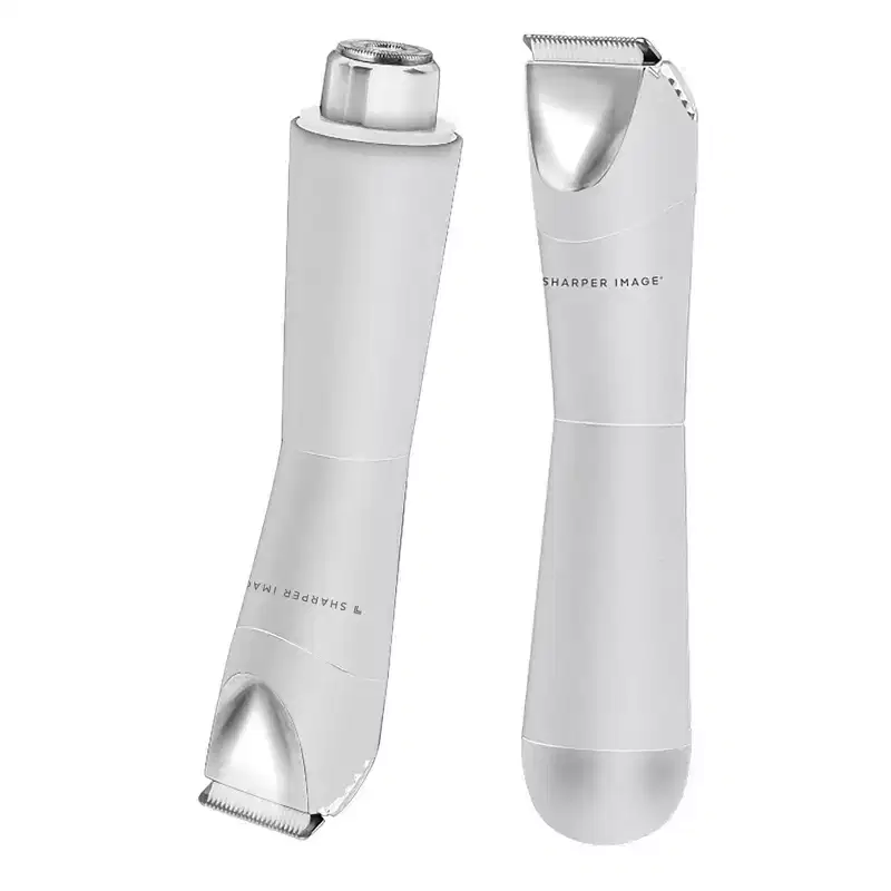 Sharper Image Cordless 2-in-1 Hair Trimmer and Shaver - White