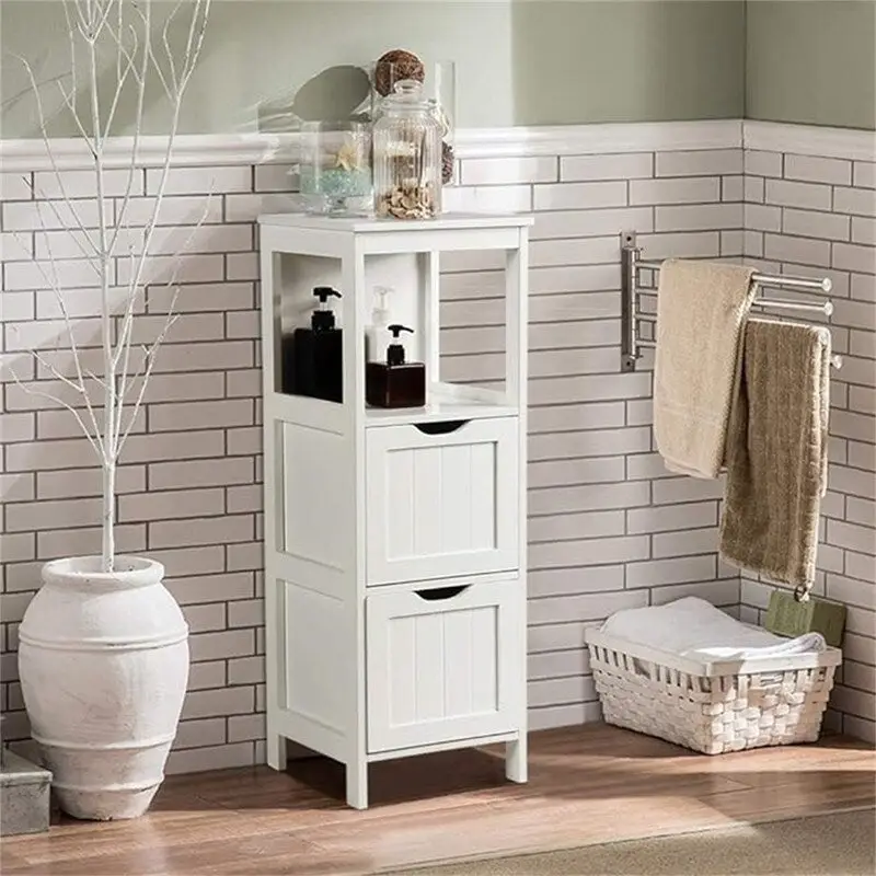 Bathroom Floor Cabinet - 11.8D x 11.8W x 35H