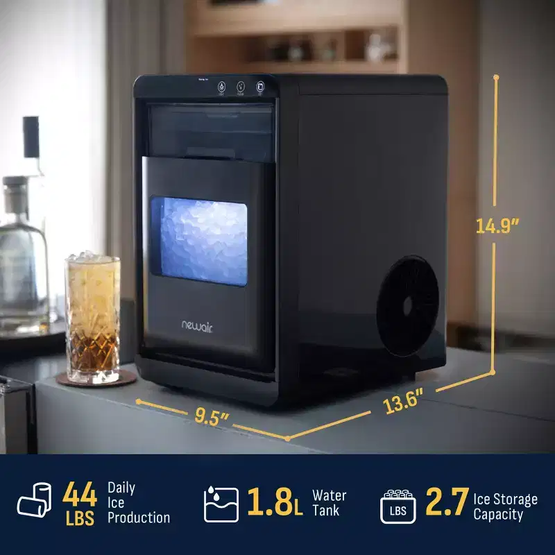 Newair Countertop Ice Maker Nugget Ice, 44 lbs/24 hours