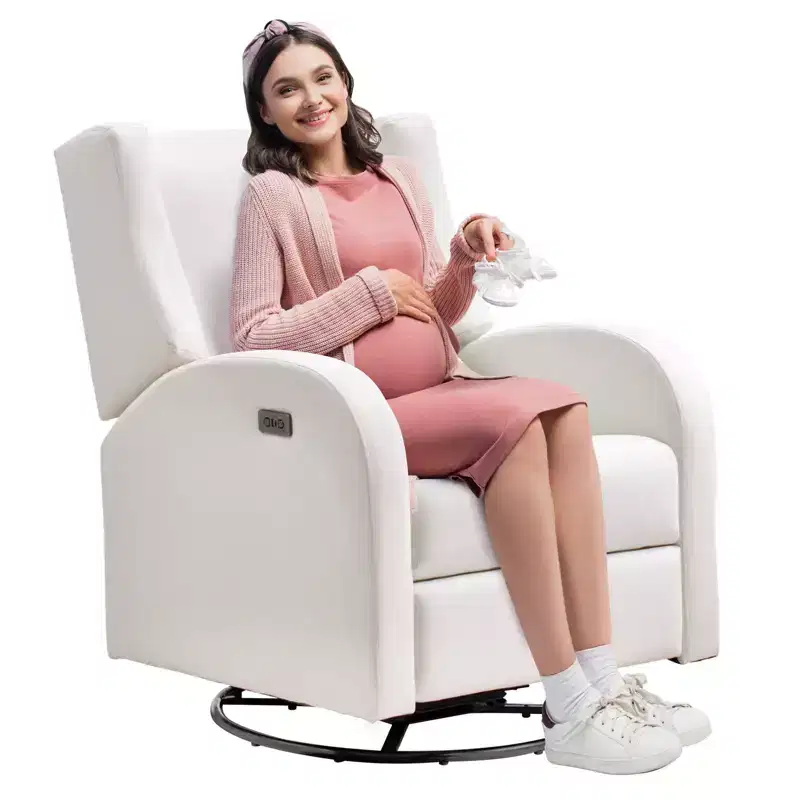 Electronic Power Recliner and Swivel Glider, 250 lbs Weight Capacity Swivel Glider Recliner Chair with USB Port