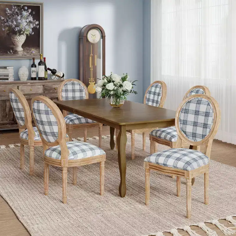 Christopher Knight Home Phinnaeus 7-Piece Dining Set with Extendable Table and Upholstered Chairs