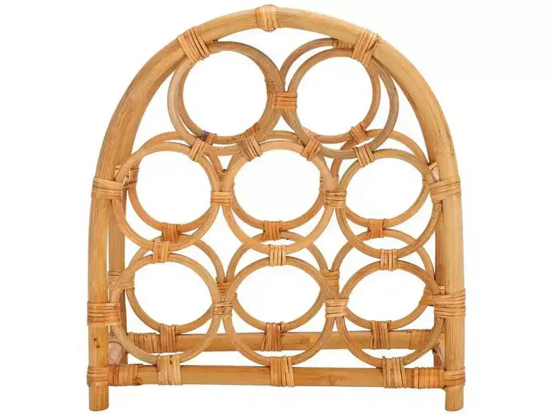 Wilda Rattan Bottle Rack - STG1801 - Natural - Safavieh
