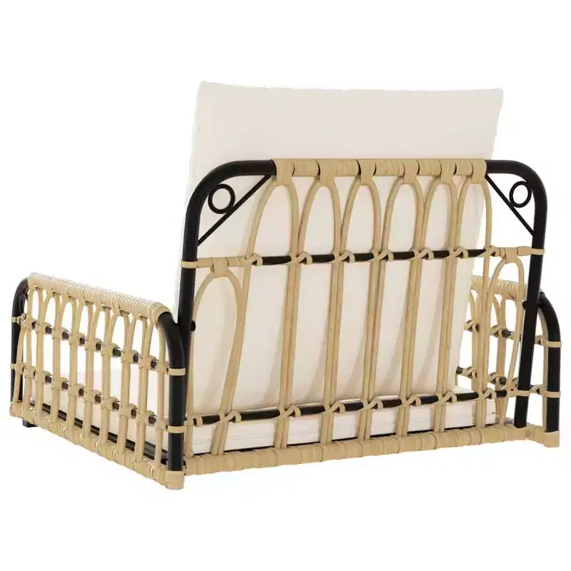 vidaXL Swing Chair Brown and black PE rattan Standard Durable