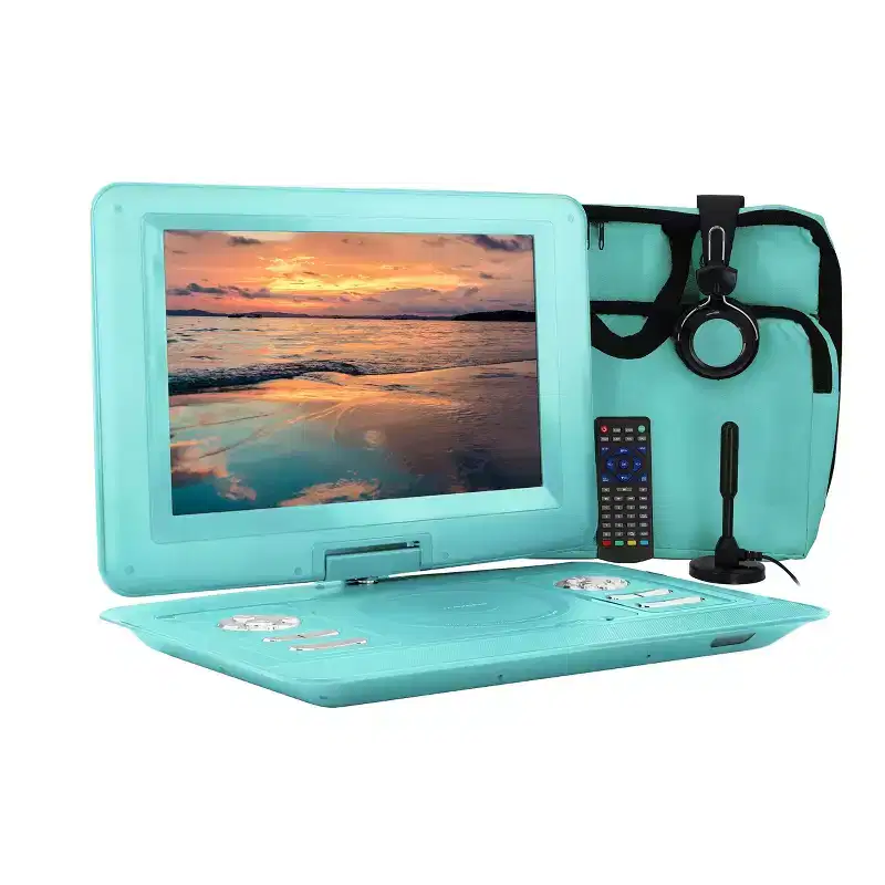 Trexonic 14.1 Inch Portable TV+DVD Player with Swivel TFT-LCD Screen and USB,SD,AV,HDMI Inputs