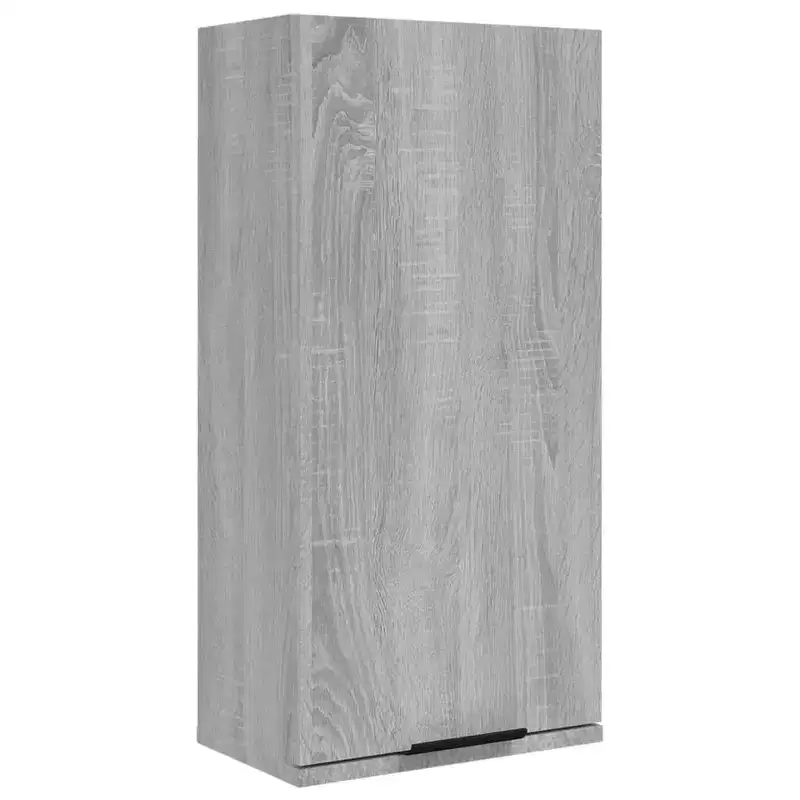 Gray Sonoma Wall-Mounted Bathroom Cabinet, Single Door