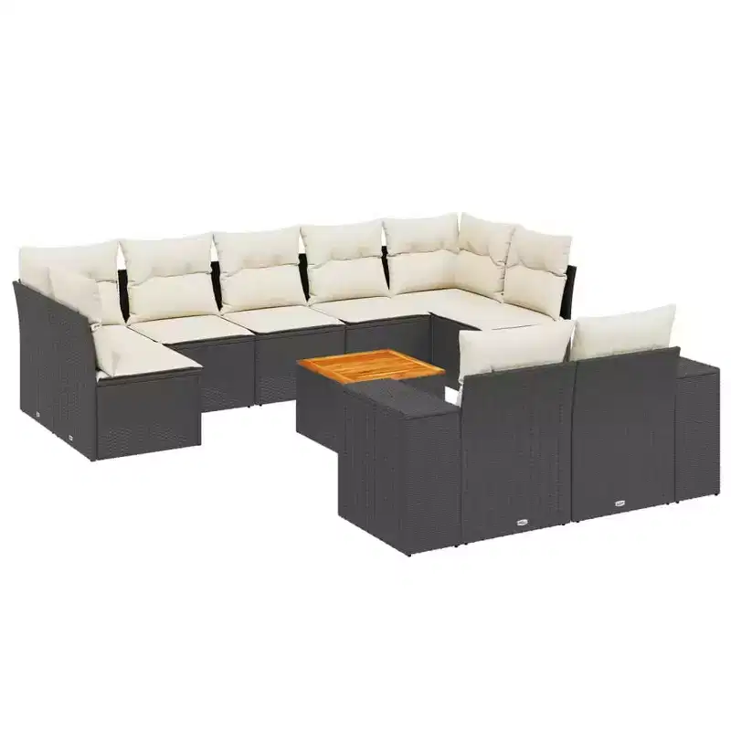 vidaXL Patio Sofa Set with Cushions in Different Colors