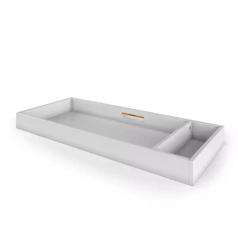Changing Table Topper – Biscotti / Caviar Black / Matte White, Pine Wood, For 1 Baby