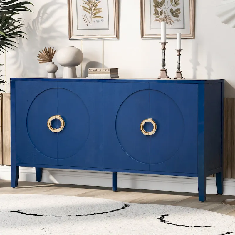 Sophisticated Fir Veneer Cabinet with Textured Finish