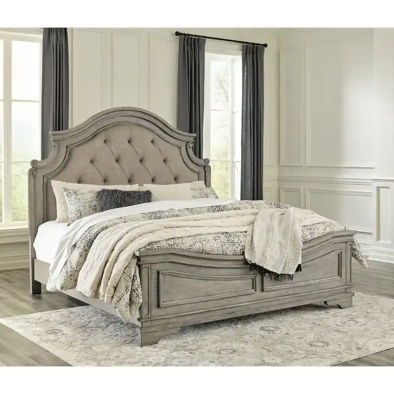Lodenbay Antique Gray Panel Bed
