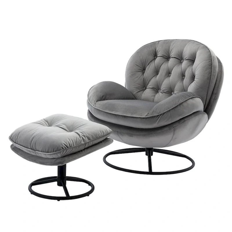 Accent chair TV Chair Living room Chair with Ottoman
