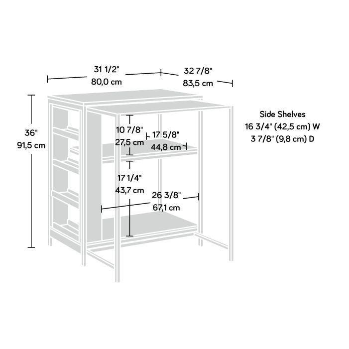 Kitchen Island Baltic Oak/white