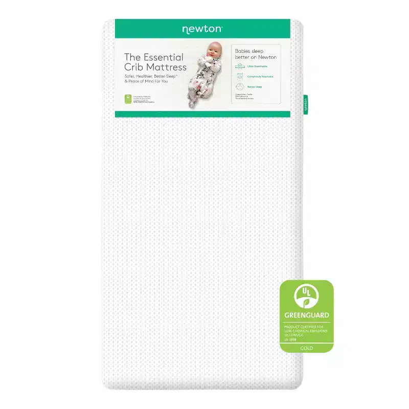 Essential Crib Mattress - Firm, Breathable, Hypoallergenic, Dual-Stage, 4