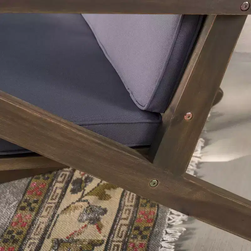 Gus Acacia Wood Patio Rocking Chair - Christopher Knight Home