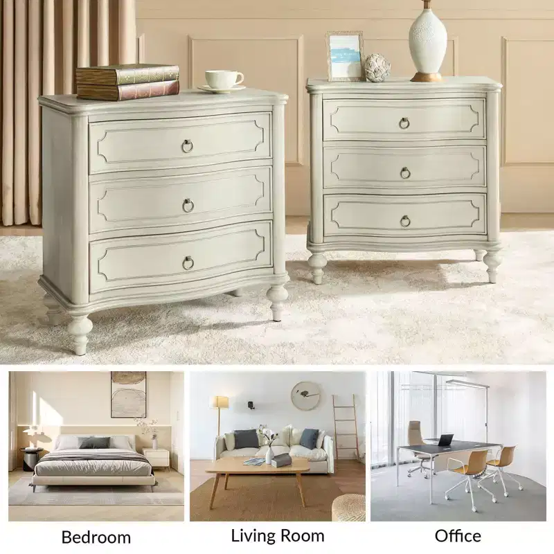Linus 3-Drawer end table| ART OF LIVING DESIGNS