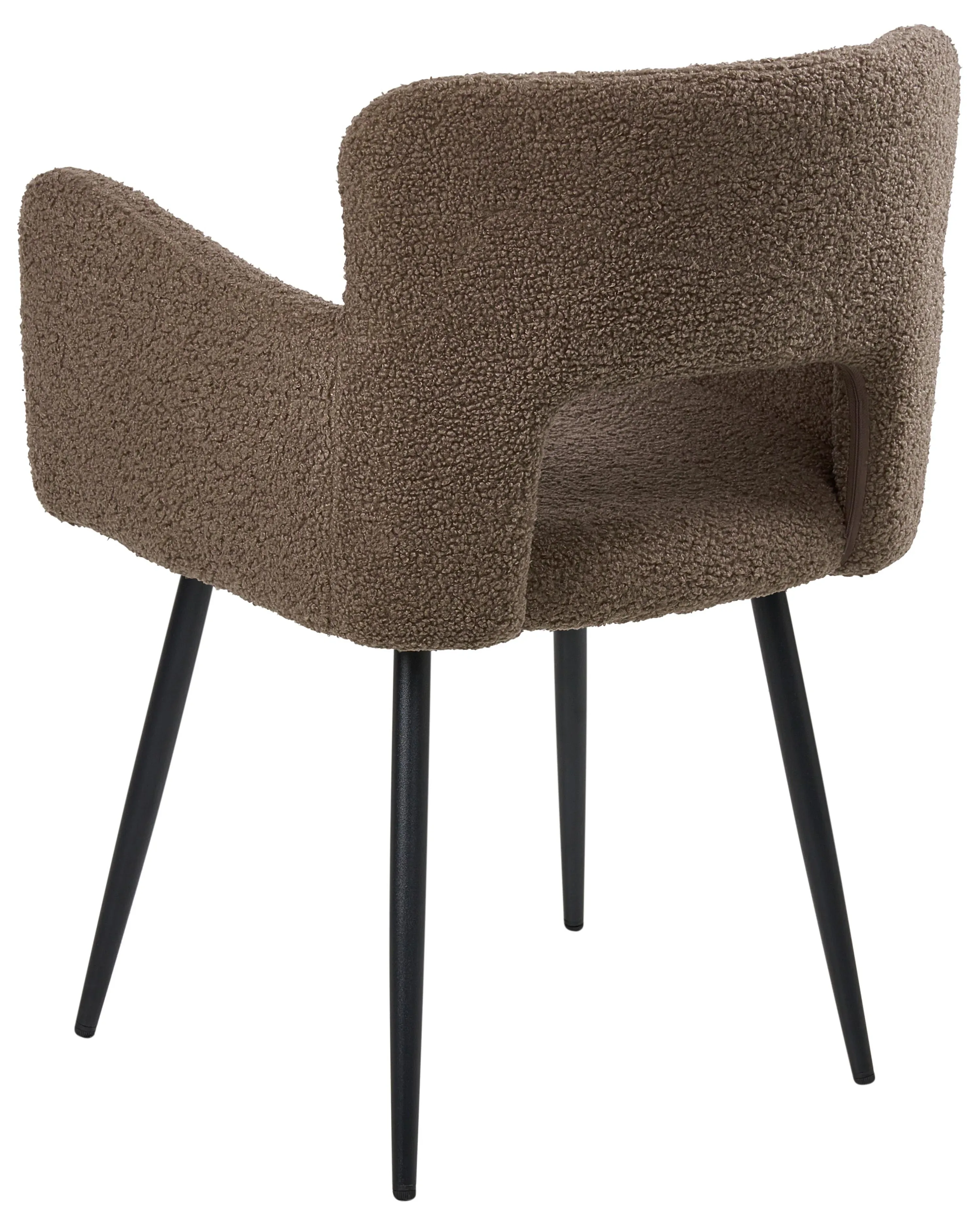 Set di 2 sedie da pranzo Bouclé Marrone