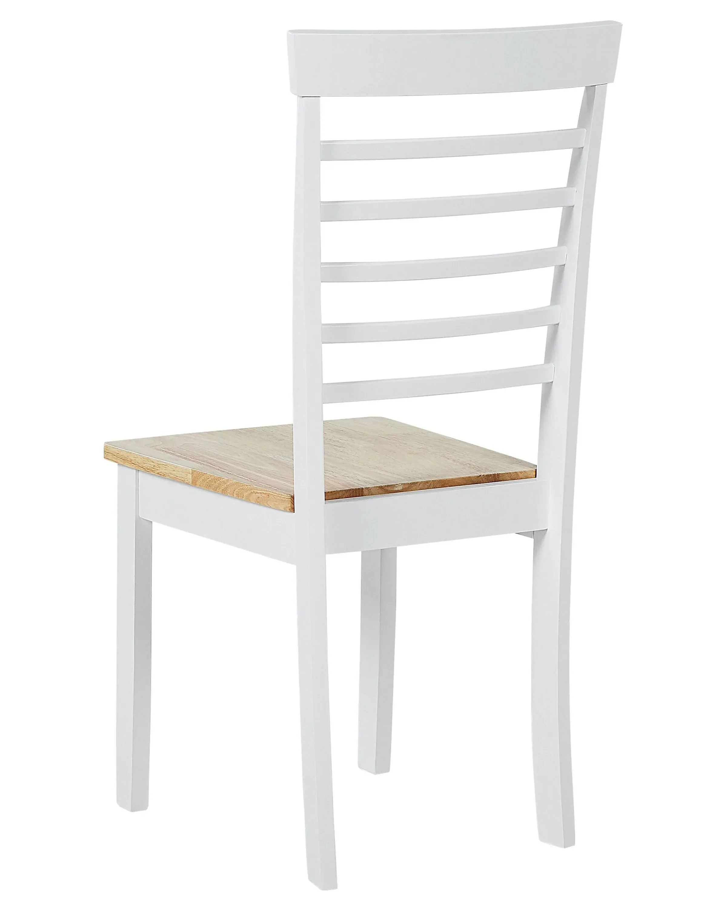 Set di 2 sedie da pranzo Legno Bianco