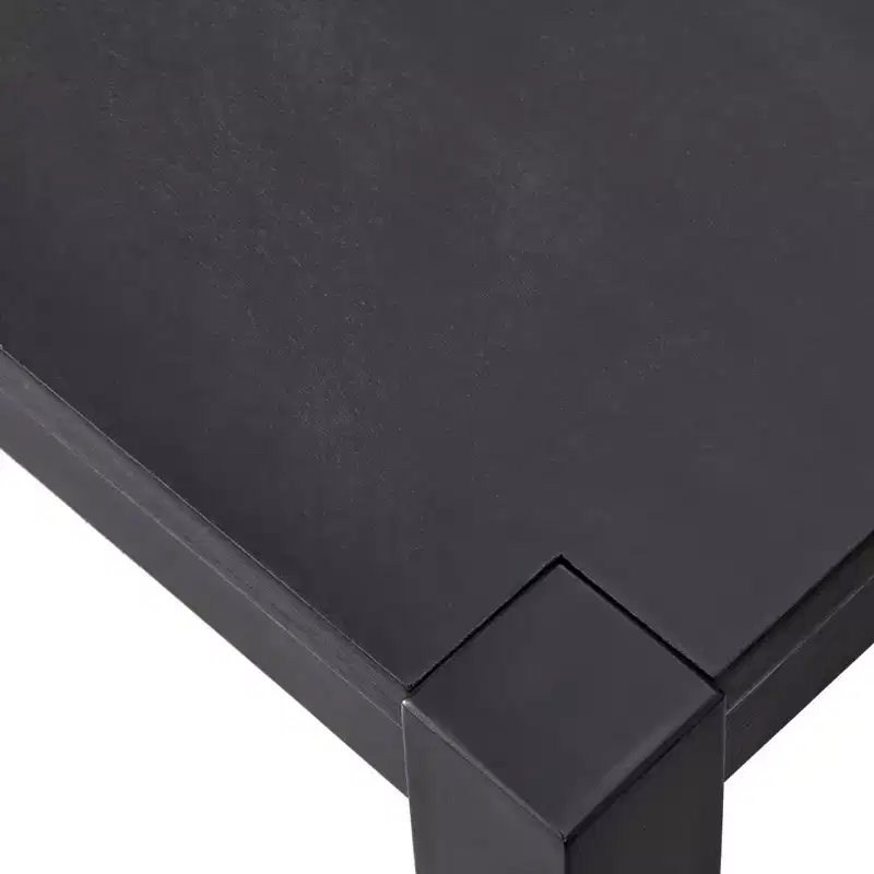 Modern Farmhouse Rectangular Dining Table Black Driftwood Seats 6