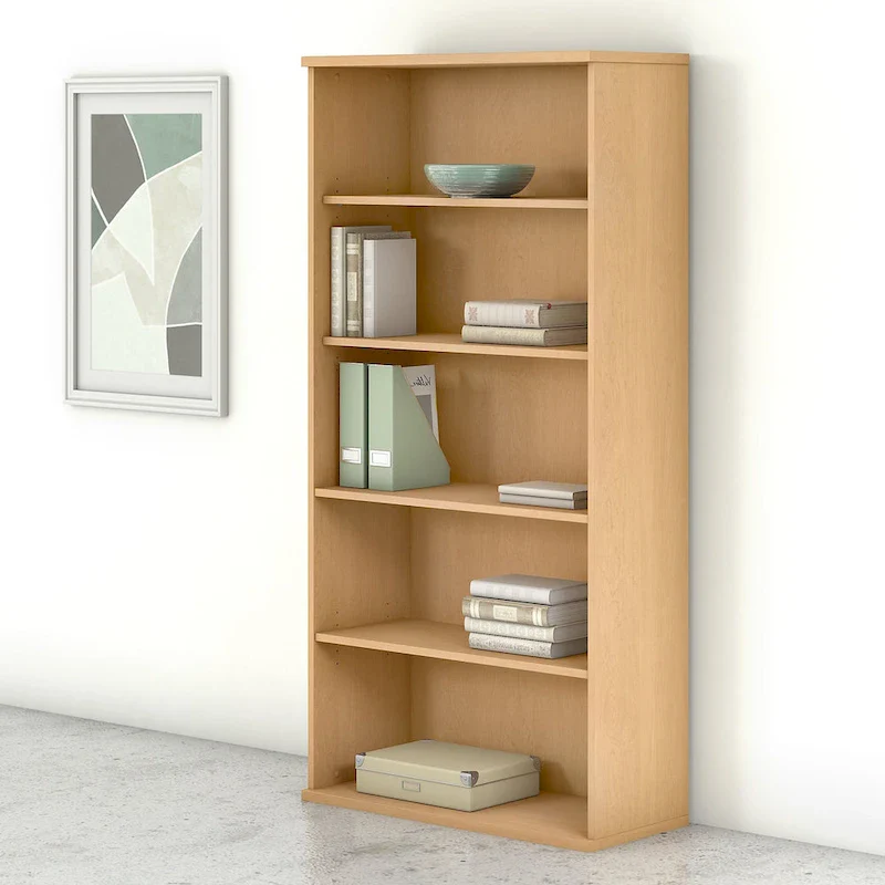 Tall 5 Shelf Bookcase Bookshelf Organizer