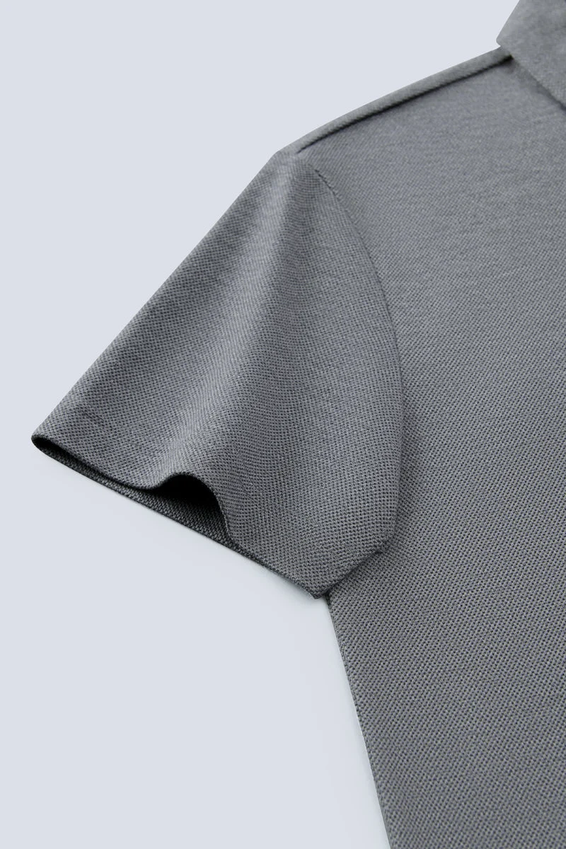 Pique Polo – Dark Grey