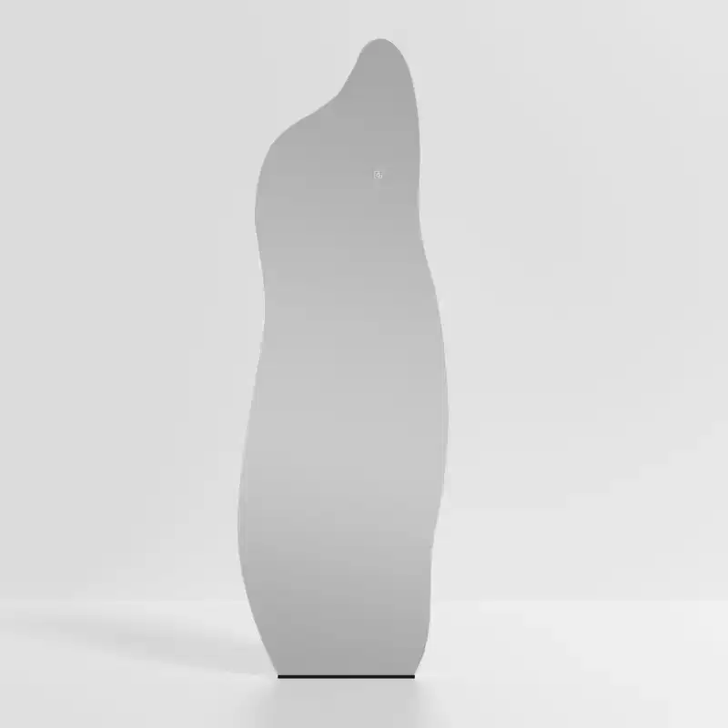PexFix 24 in. W x 63 in. H Full Length Irregular Mirror in Silver