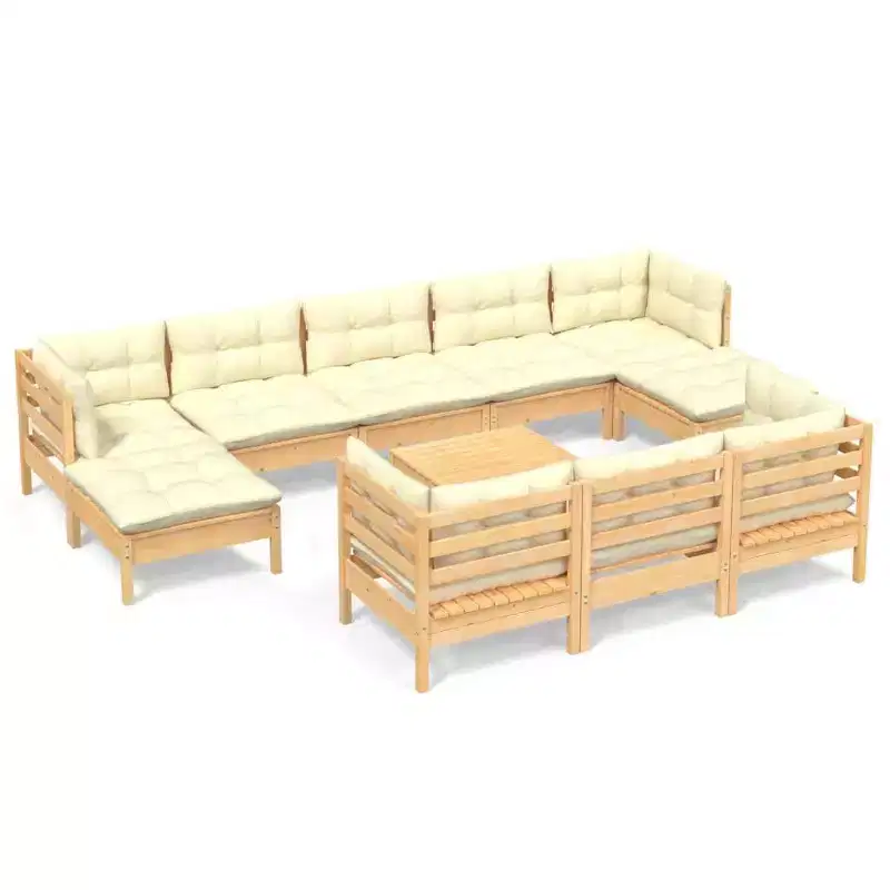 vidaXL Outdoor Garden Furniture Set with Cushions in Different Colors