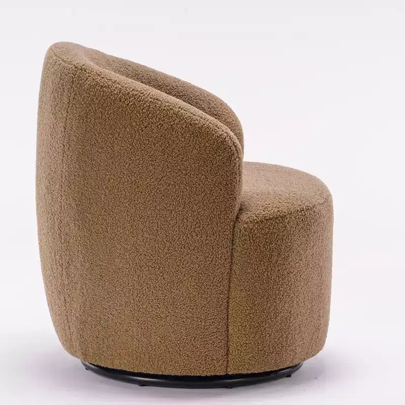 Fabric Swivel Accent Armchair Barrel Chair